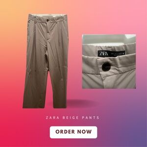 Zara women’s beige pants perfect